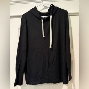 Zyia Claret Boyfriend Hoodie Black